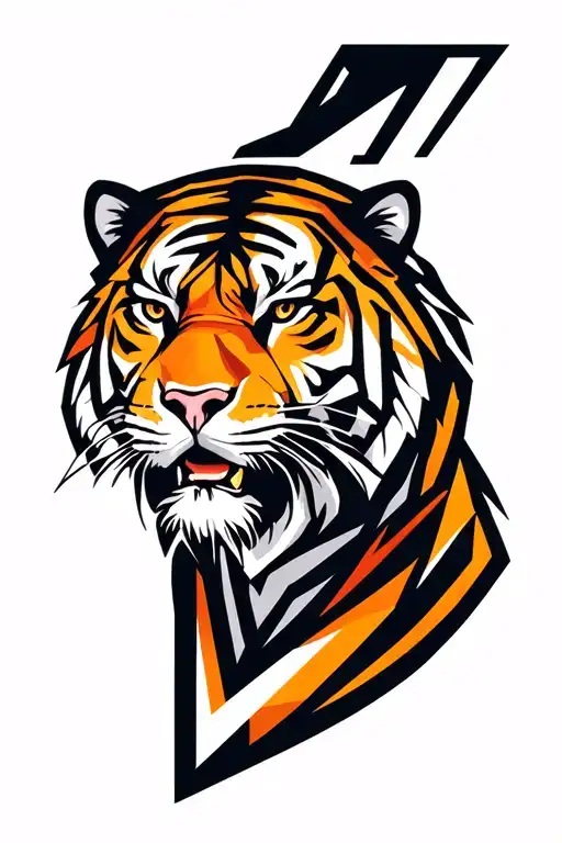 Tiger Logo For Sports Team