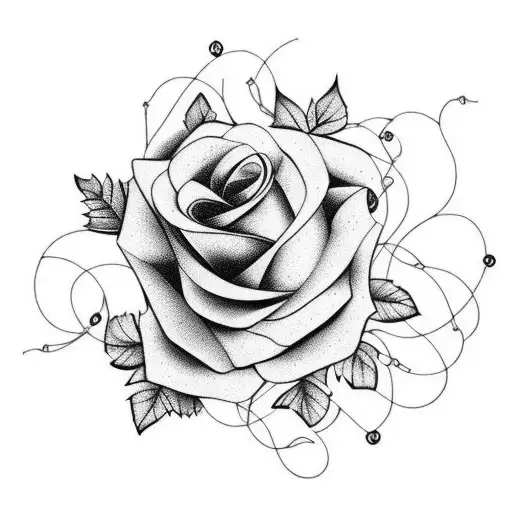 Da Vinci Black Rose And Vines