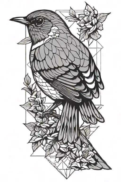 North American Robin Bird