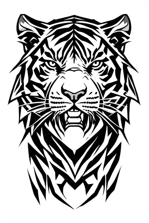 Tiger Logo For Sports Team