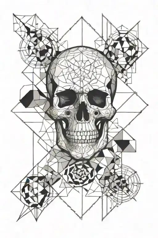Skull And Geo Patern
