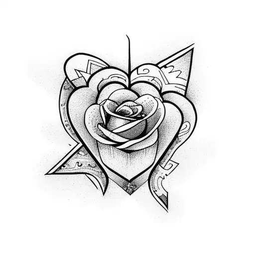 A Heart With Flowers Into A Triangle Shape And The Word Empathy Written