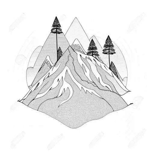 A Serene Hot Spring Surrounded By Beautiful Mountains And Trees