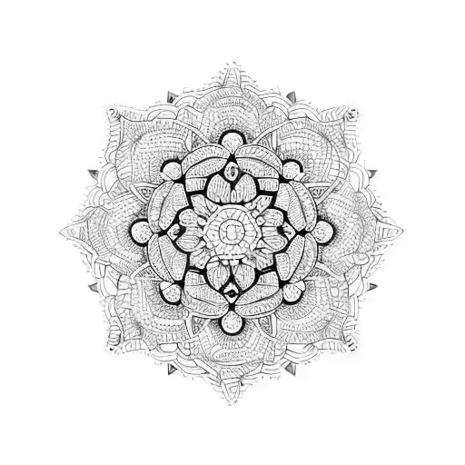 Mandala Floral Tricep Mosaic