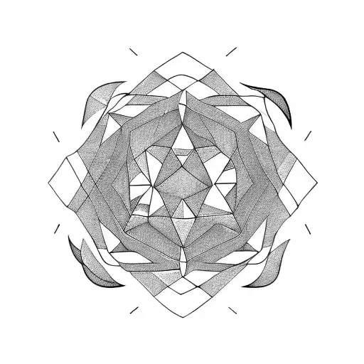 Black And White Geometric Shapes