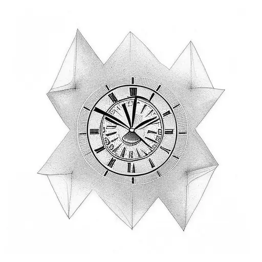 Arm Tattoo Mother Memory With Clock