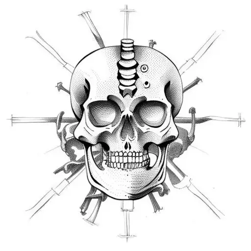 Memento Mori With Skeleton Hand And Normal Hand