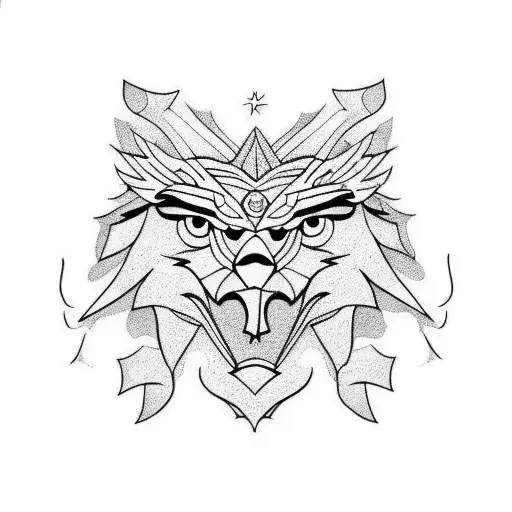 Eagle And Lions Face