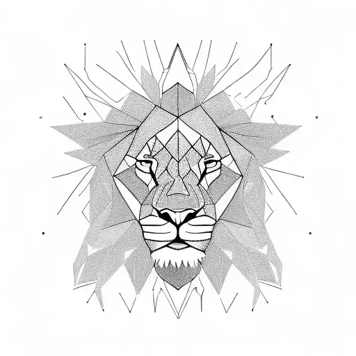 Stmpd Records Logo With Lion In A Geometric Print