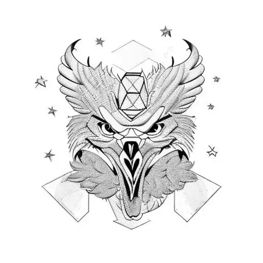 Sigma Letter Mix With Eagle