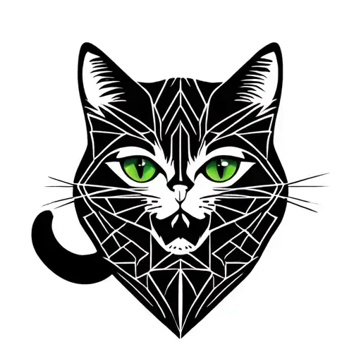 Ghost Band Cat Silhouette