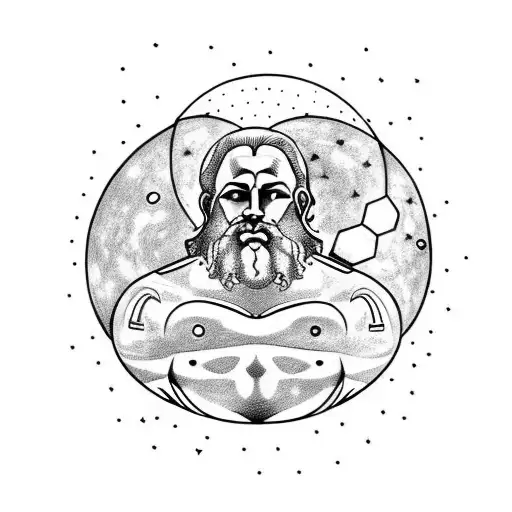 Greek Titan Atlas Holding The Entire Universe And He Is Shrugging