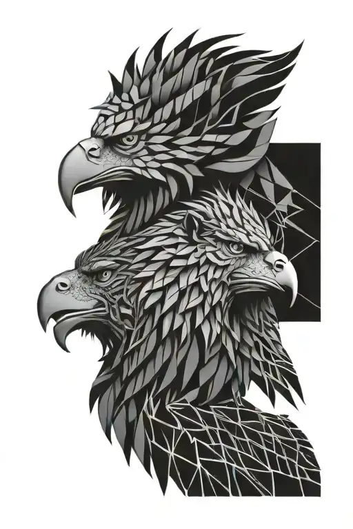 Eagle And Lion Split Head