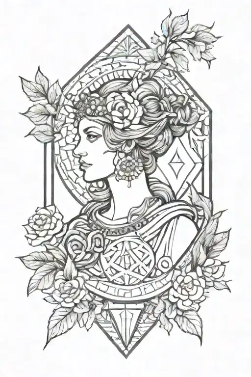 Persephone Greek Godess Tarrot Card