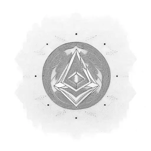 Outline Of A Symbol Cacti And Sand