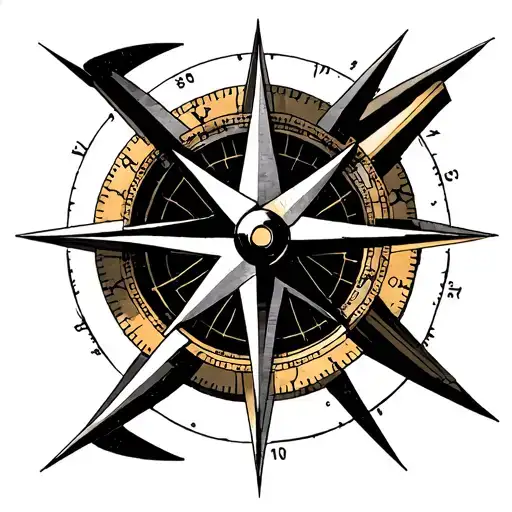 Compass Mechanism Symbolizing The Fight