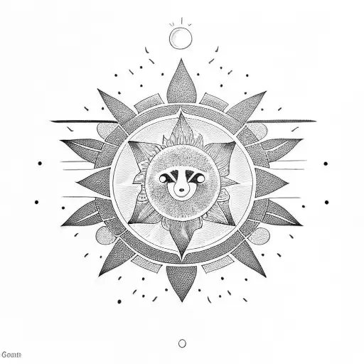 Line And Dot Sun Nature Book