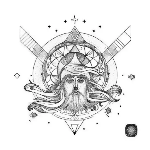 Aquarius With Per Aspera Ad Astra