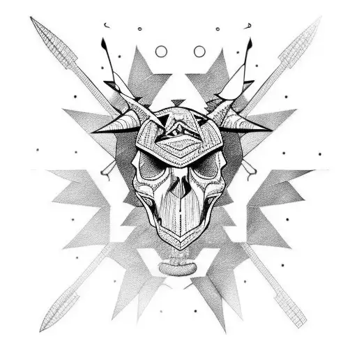 Skull Sheep Arrows