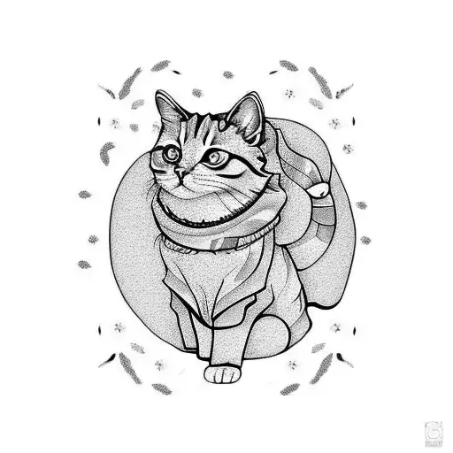 Orange Fluffy Cat With Roses Around Its Head