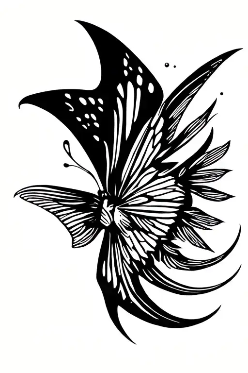 Fish With Butterfly Wings Made