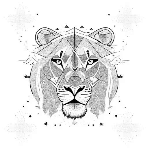 A Majestic Lioness Walking On A Sandy Beach With Crashing Waves In The Background