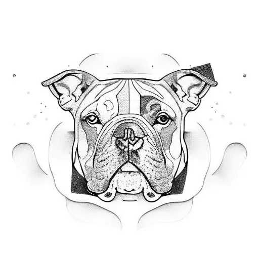 American Bully Piebald Black And White