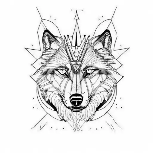 Zeus And Wolf And Fire