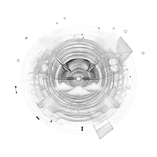 First Person View Running Through Music Cables To The Universe