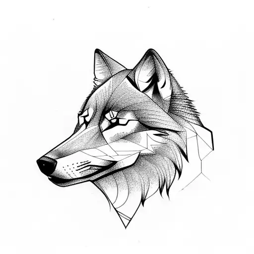 Wolf In Profile