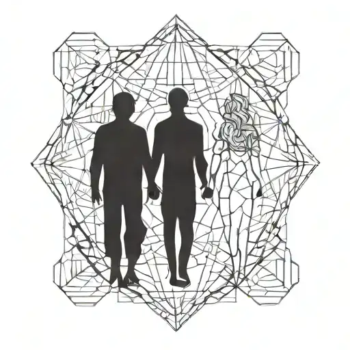 Dad Two Daughter Holding Hands