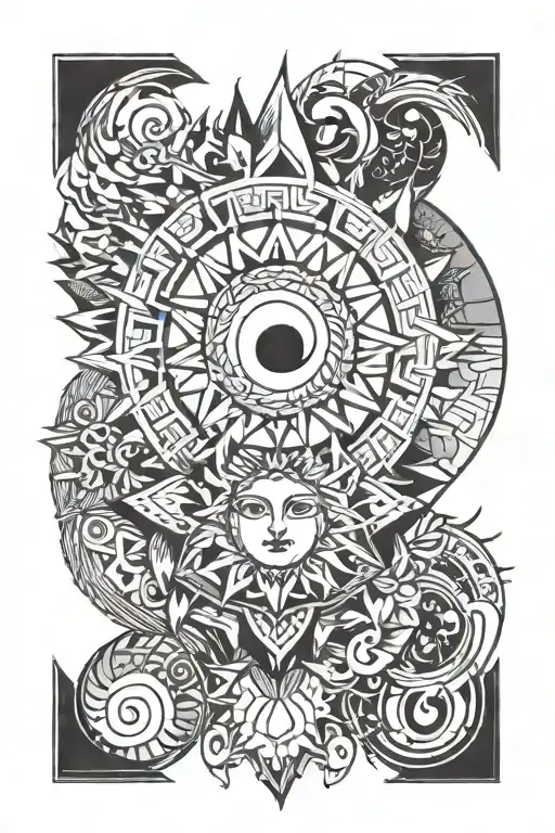 Couple Tattoo Sun And Moon