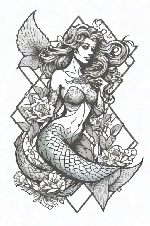 Mermaid And Baby