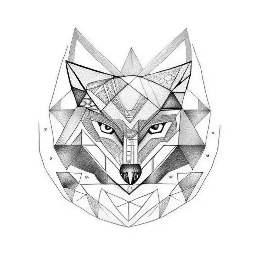 Half Face Wolf Half Face Owl