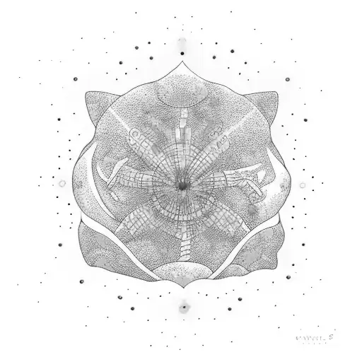 Free Diver Exploring A Psychedelic Mushroom-filled Underwater Cave