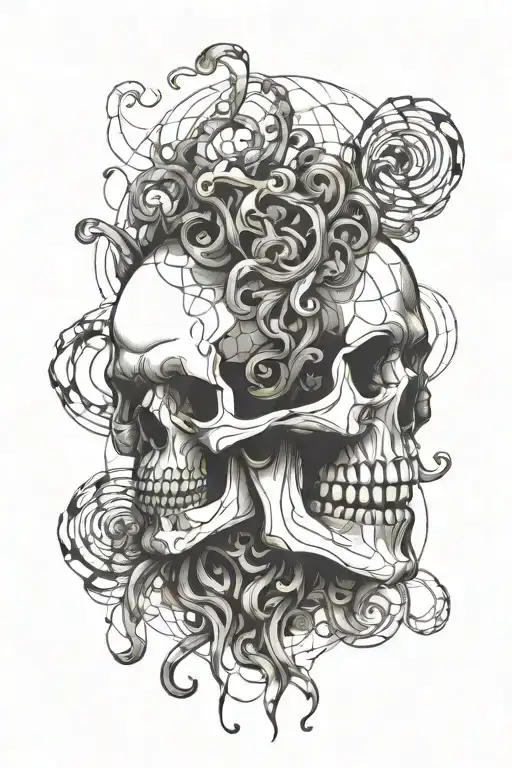 Skull Smoke Waves