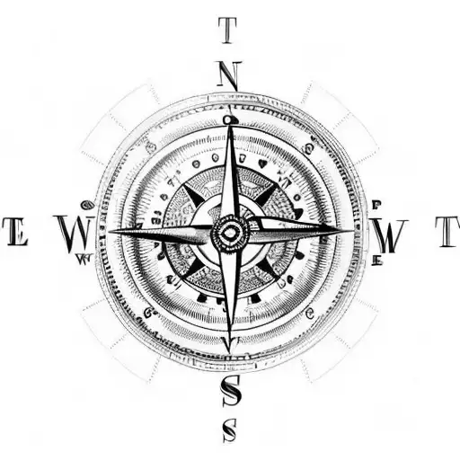 Steampunk Compass With Dna Strand Around