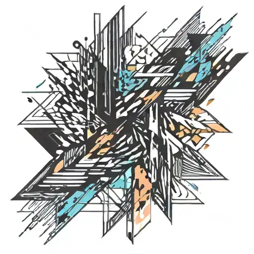 Abstract Grunge Brush Stroke Line