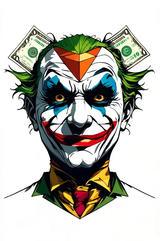 Skorpion Hold A Joker Mask With Money