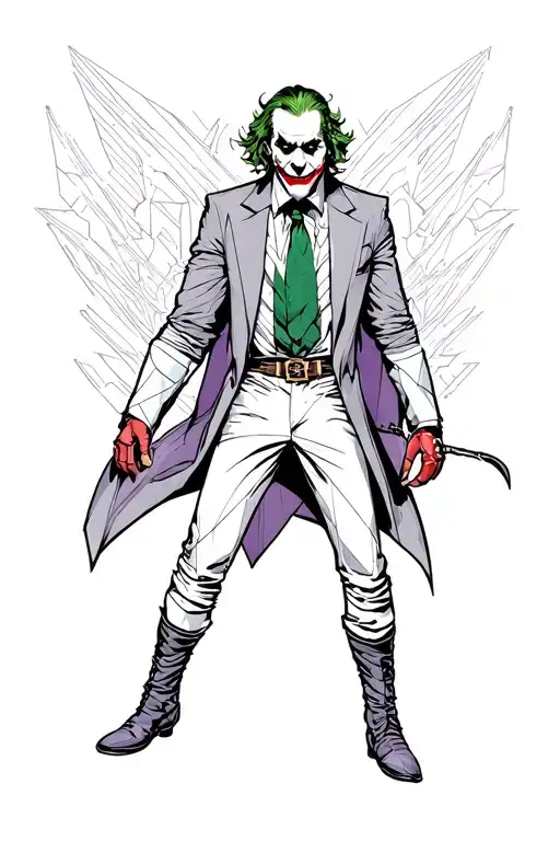 Joker And Red Hood Cartoon Chatacter