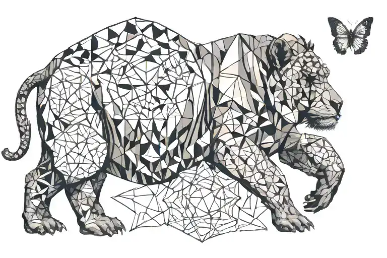 Monkey Holding A Butterfly While Riding A Hippo