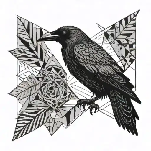 Crow And Women Body Shaped Like