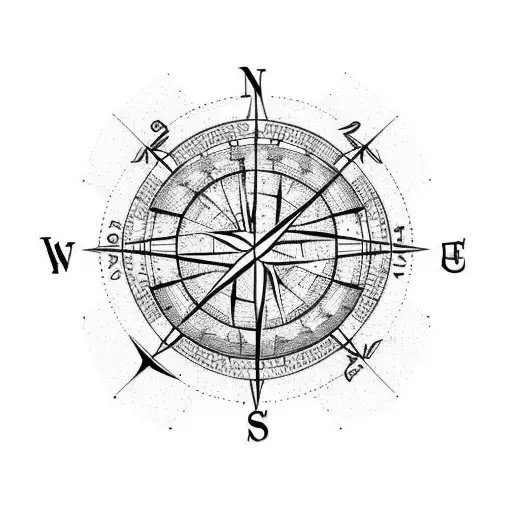 Globe With Compass And Austria Pinned