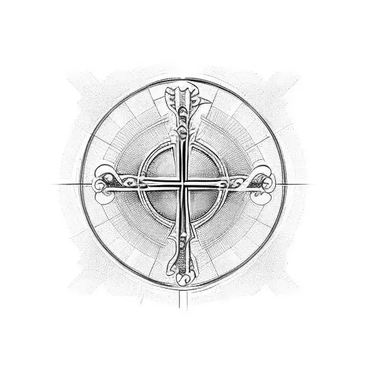 Christian Cross Futuristic