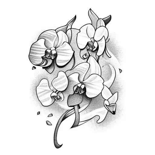 Shepherd With Orchid And Fish