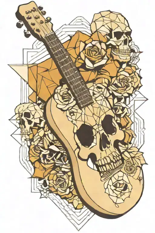 Telecaster Guitar And Skull