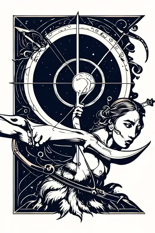 Cancer And Sagittarius Archer Shooting