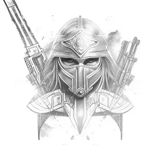 A Warrior Princess Wielding A Futuristic Weapon In A Post-apocalyptic Landscape