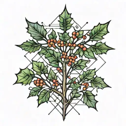 Holly Tree Growing