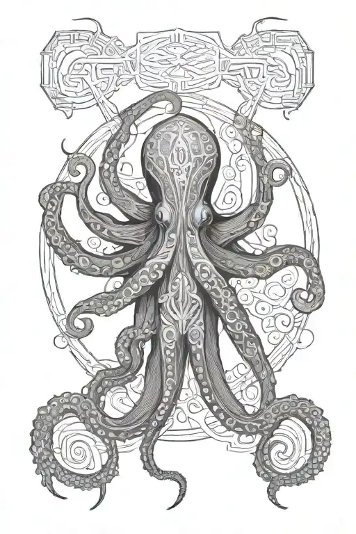 Lovecraft Space Celtic Octopus